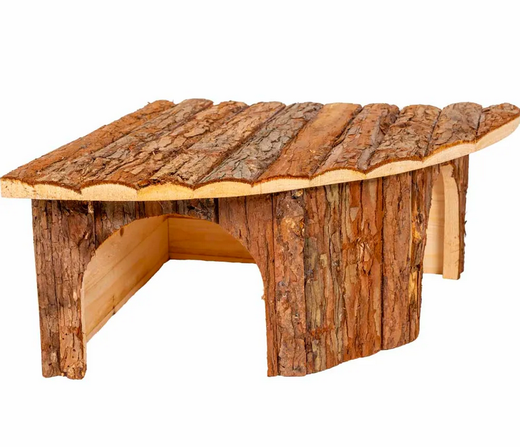 Ozami puinen kulmapes&auml; kahdella kulkuaukolla 52x18x37cm