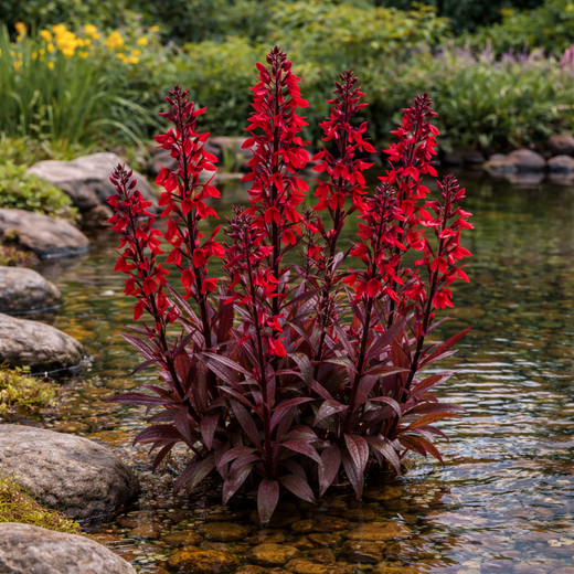 Lobelia Fulgens Queen Victoria - Punalobelia