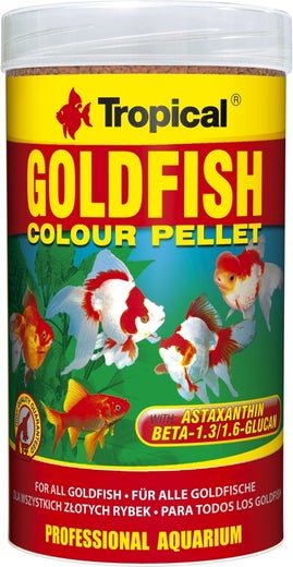 Tropical Goldfish Colour Pellets 1000ml